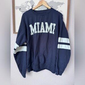 OVERSIZED MIAMI VARSITY STYLE PULLOVER XL